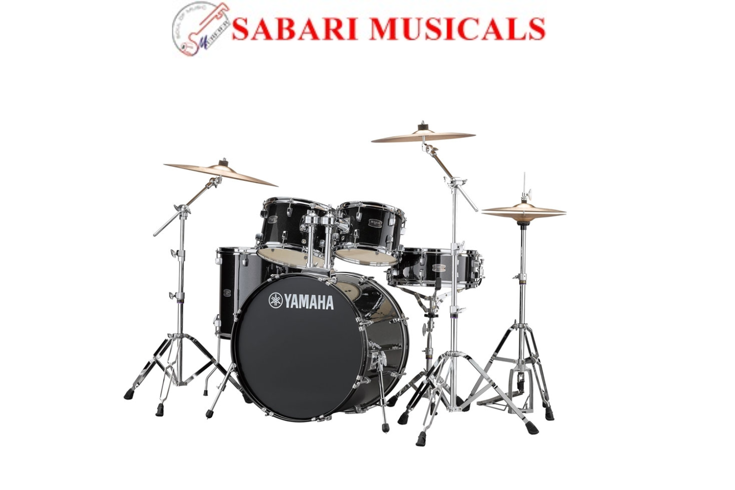 Yamaha RDP2F5 Black Glitter Rydeen Acoustic Drum Kit