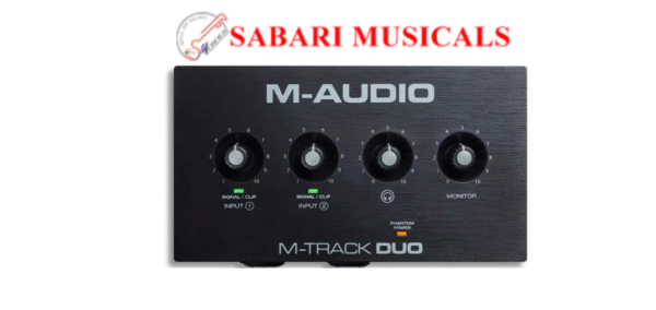 M-Audio M-Track Duo – USB Audio Interface for Recording, Streaming and Podcasting with Dual XLR, Line & DI Inputs, plus a Software Suite Included