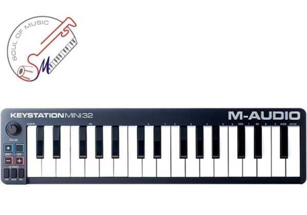 M-Audio Keystation Mini 32 MK3 | Ultra-Portable USB MIDI Keyboard Controller.