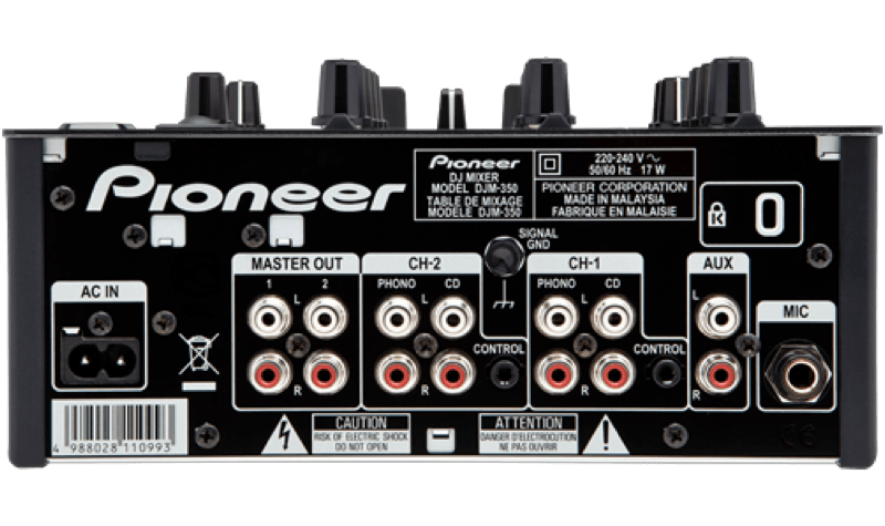 Pioneer DJM-350 DJM-350 2-Channel DJ Performance Mixer 