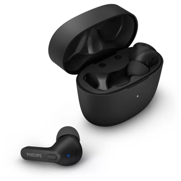 PHILIPS TAT2206BK True Wireless (TWS Earbuds) with IPX4 splash-proof, 18hours Playtime Bluetooth Headset  (Black, True Wireless)