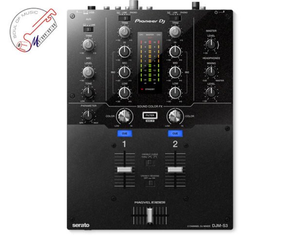 Pioneer DJ DJM-S3 2 Channel Mixer for Serato DJ