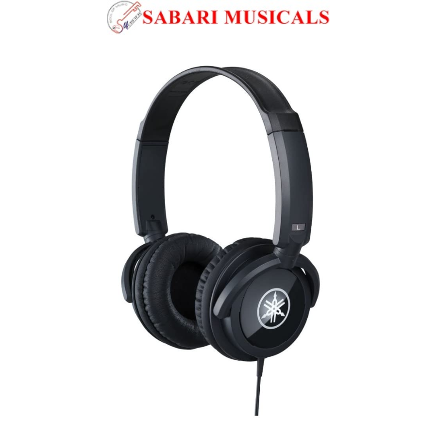 YAMAHA HPH-100B Wired Headphone with Mic (Black)
