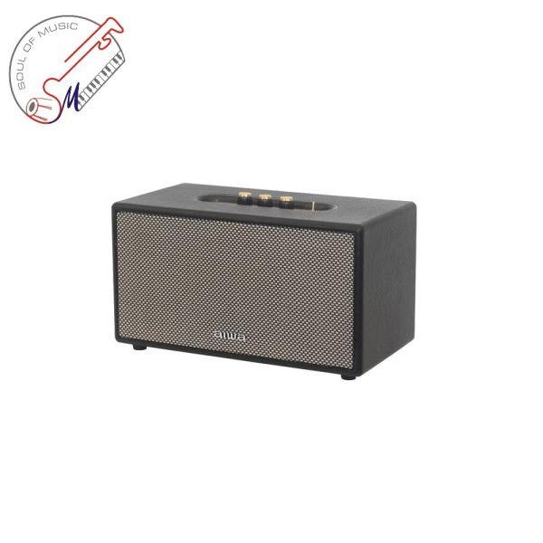 AIWA RS-X60 2 Channel Diviner Ace Retro Home Audio Bluetooth Speaker, Black