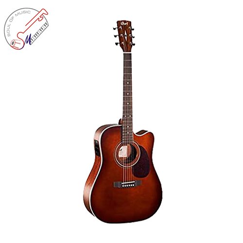 Cort MR500E Dreadnought Cutaway Electro Acoustic Guitar -Brown Burst