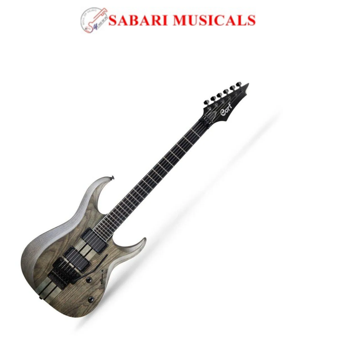 Cort 6 String Solid-Body Electric Guitar, Right Handed, Open Pore Trans Grey (X500 OPTG)