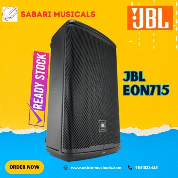 JBL Professional EON715 15-inch Powered PA Speaker with Bluetooth, Black