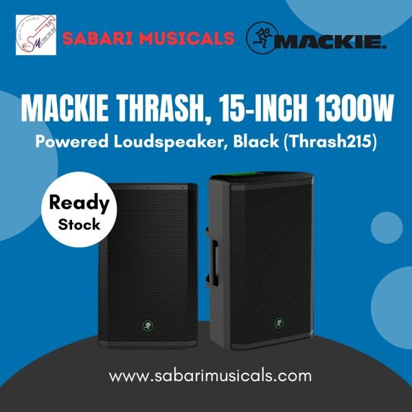Mackie Thrash, 15-Inch 1300W Powered Loudspeaker, Black (Thrash215)