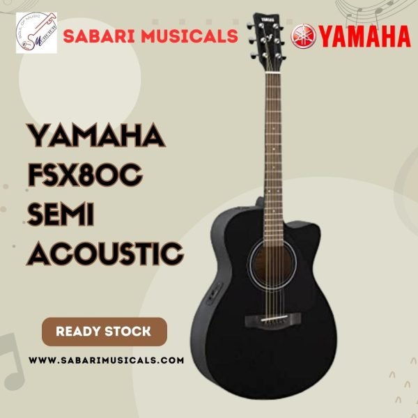 Yamaha FSX80C Semi acoustic cutaway guitar (Black)