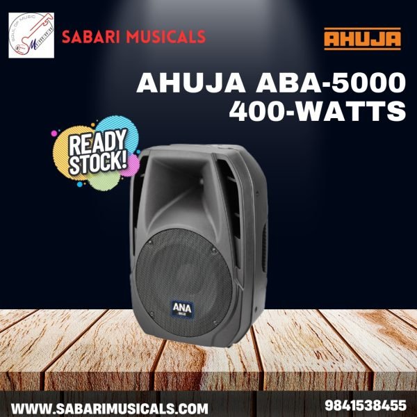 AHUJA ABA-5000 400-WATTS BI-AMP PA ACTIVE LOUDSPEAKERS