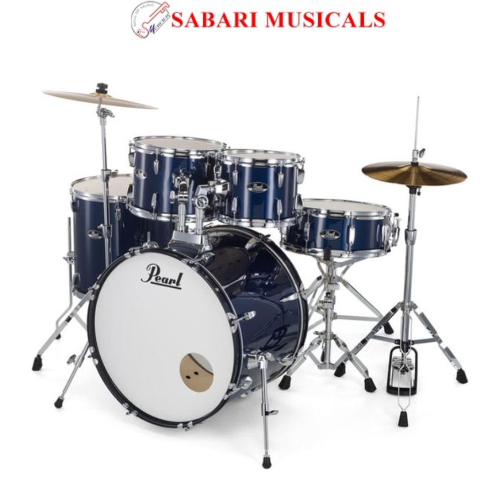 pearl roadshow drum set 5-piece complete kit with cymbals and stands RS525sc/c (743)
