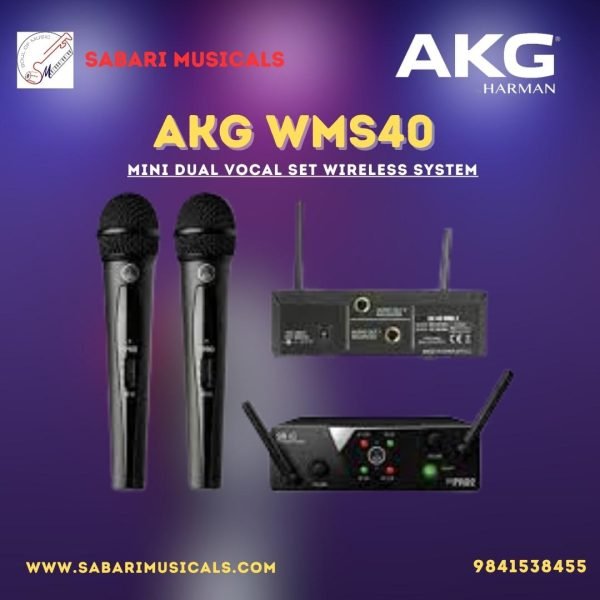 AKG WMS40 Mini Dual Vocal Set Wireless System