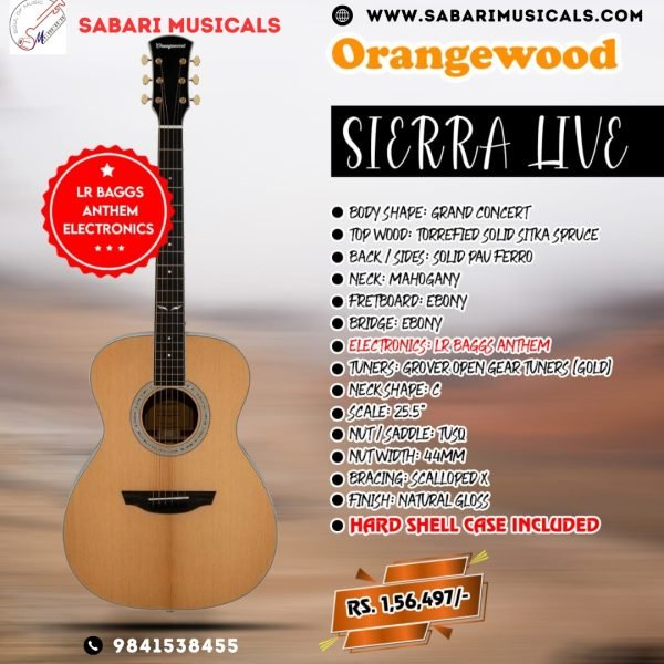 Sierra Live | All Solid Grand Concert Acoustic Guitar
