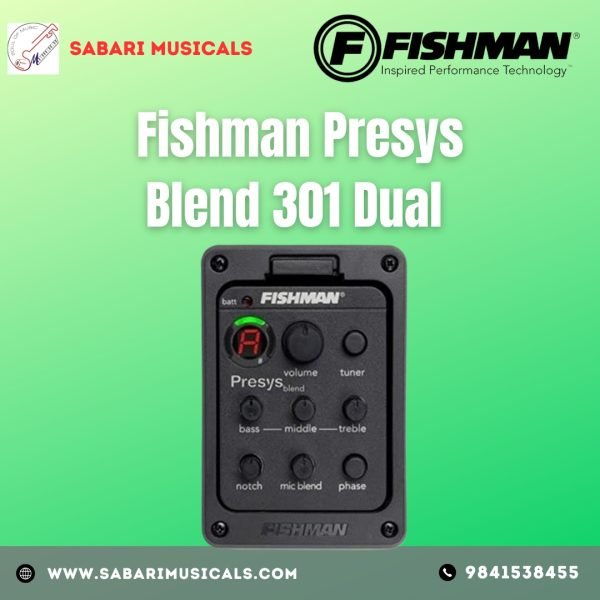 Fishman Presys Blend 301 Dual Mode Guitar Preamp EQ Tuner