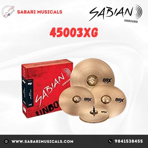 Sabian B8X series Cymbal Performance Set Plus (14HH/16C/20R+18C) Made in Canada, 45003XG
