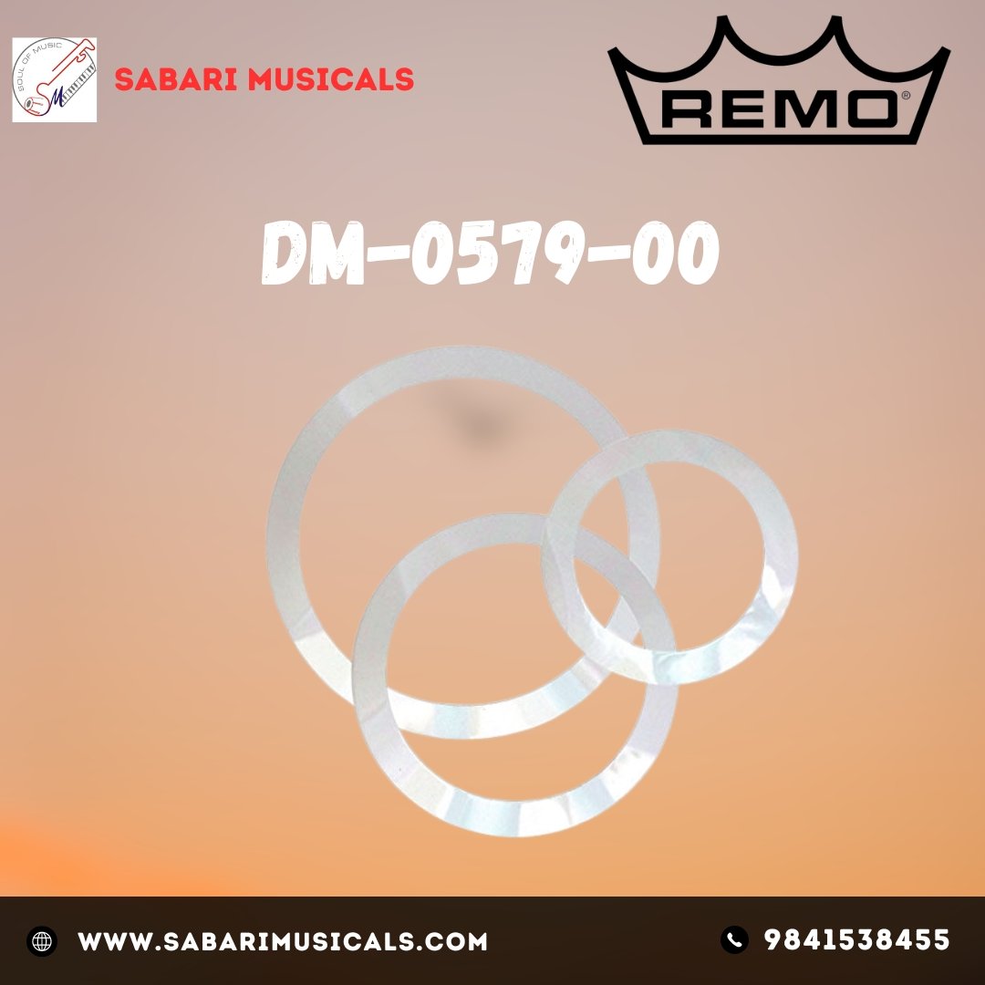 Remo DM057900 5", 7" & 9" White DynamO Bass Head Cutting Template Pack