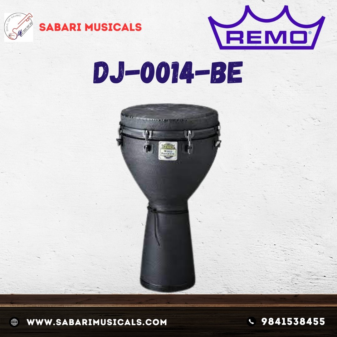 REMO ジャンベ ブラックアース 14インチ DJ-0014-BE Mondo Djembe Drum - Black Earth, 14