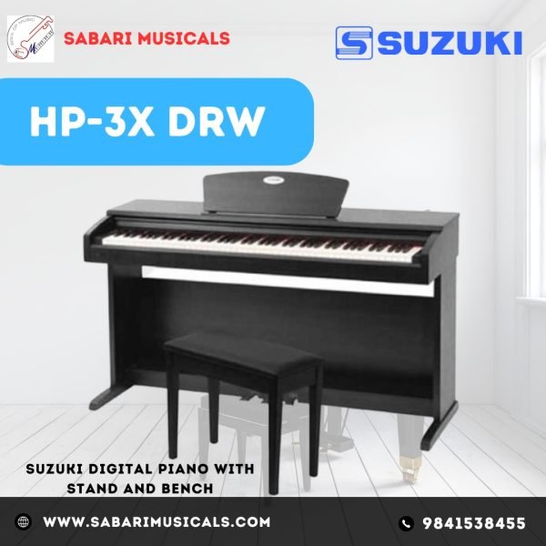 Suzuki HP3X Digital Piano W/Stand & Bench  HP-3X DRW