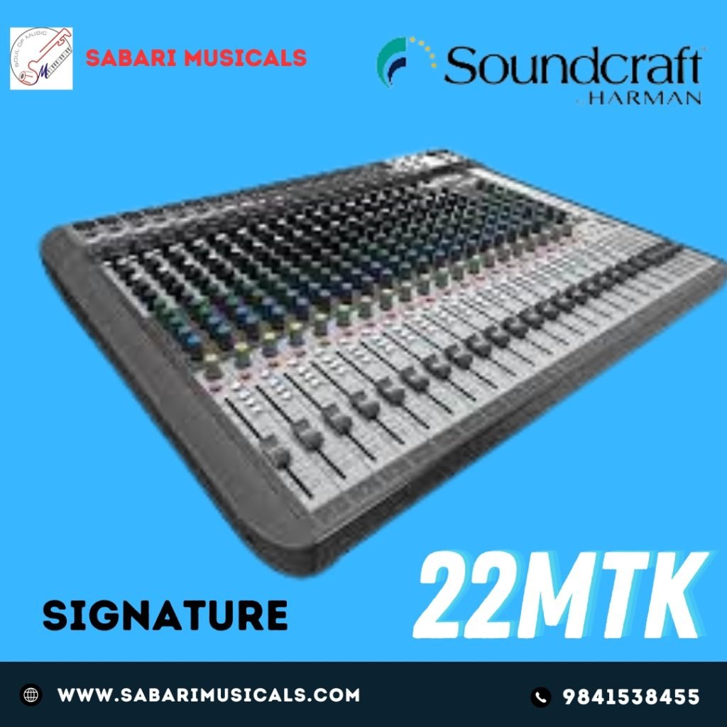 Soundcraft Signature 22 MTK Analog Mixer Sabari Musicals