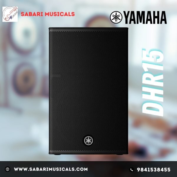 Yamaha DHR Series DHR15 (15") Powered Speaker, 1000W Powered Loudspeaker with 15" LF Driver and 1.4" HF Driver (Each)