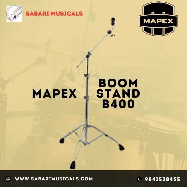 Mapex B400 Double Braced Light Weight 3-Tier Boom Stand - Chrome