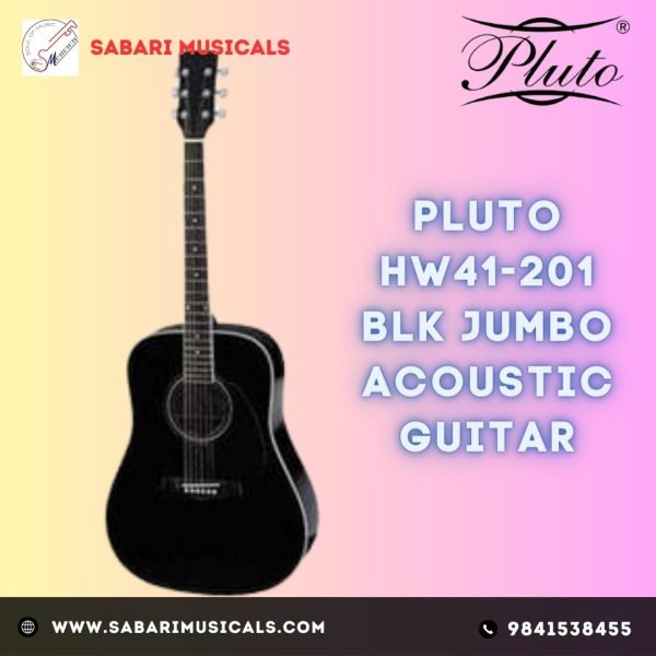 Pluto HW41-201 BLK Jumbo Acoustic Guitar