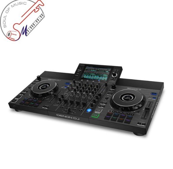 Denon DJ SC LIVE 4 - Standalone DJ Controller, 4-Channel Mixer, Amazon Music Unlimited Streaming, Wi-Fi, Speakers, Serato DJ & Virtual DJ Compatible,Black