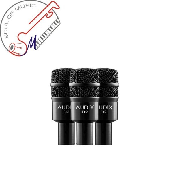 Audix D2 TRIO 3-Piece Drum Microphone Package with DVICE Clamps