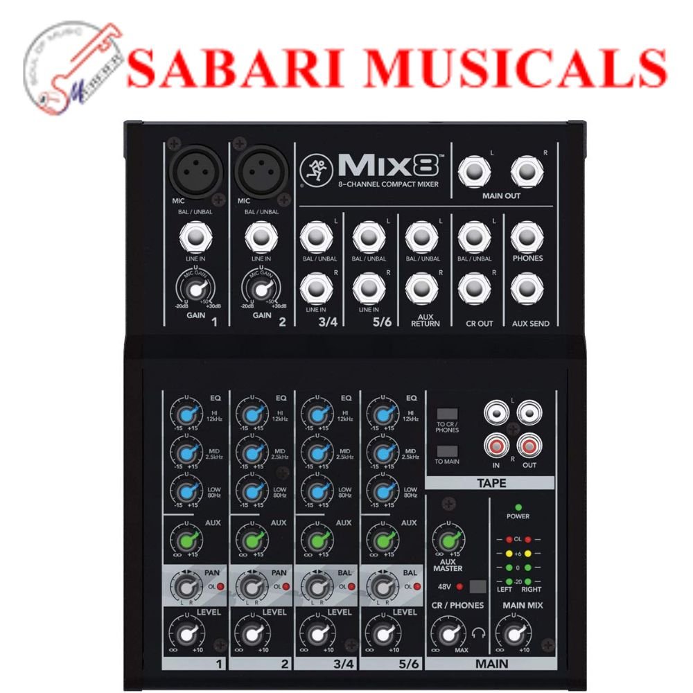 Mackie Mix8 8-Channel Mixer 230V EU