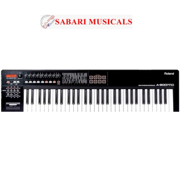 Roland A-800 PRO-R 61-Keys MIDI Keyboard Controller, Black