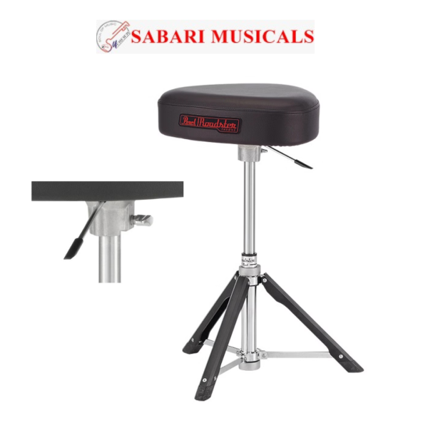 Pearl Roadster Drum Throne Seat Tri-Lateral Gas Lift Stool (D1500TGL)