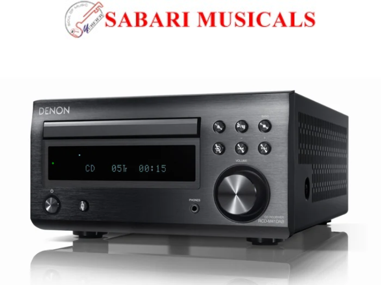 Denon RCD-M41DAB + Denon SC-M41 Speakers - CD/FM Micro Stereo Amplifier System -2.0 Stereo Music System - Image 2