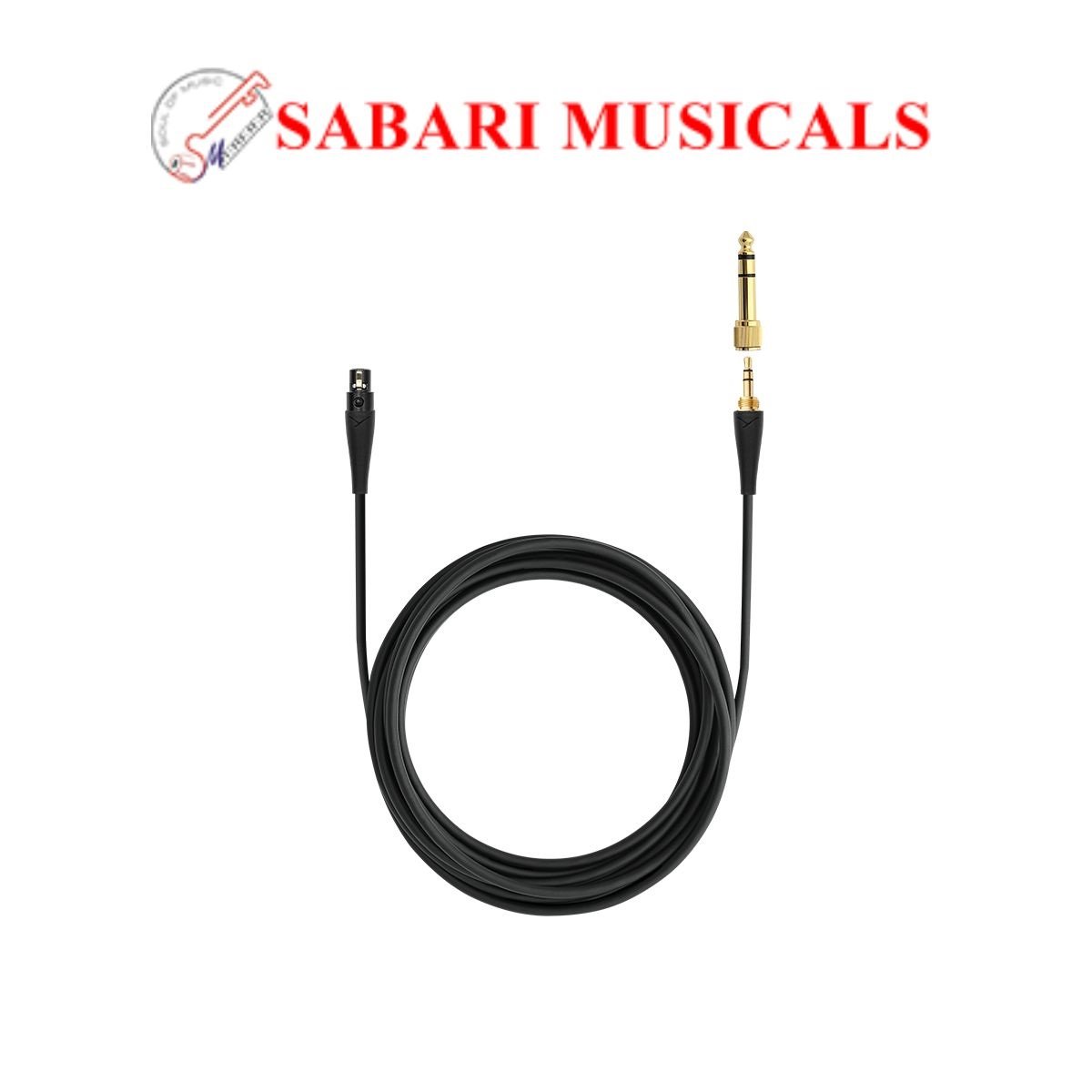 PRO X Cable 3 m Straight cable for PRO X headphones 3-PIN mini XLR plug DH.TQ-3FLB-SK to 3.5 mm jack plug stereo jack plug (3,5 mm) and 1/4 " adapter (6,35 mm)