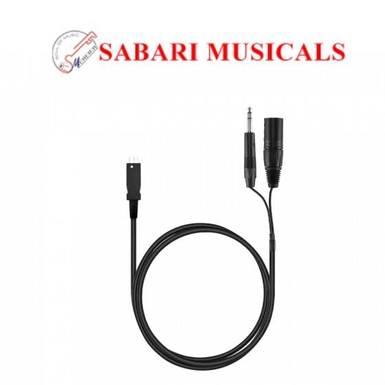 K 190.40 - 1,5 m Connecting cable for DT 18*/19*/28*/29*-series with 3-pin XLR male and 1/4" stereo jack