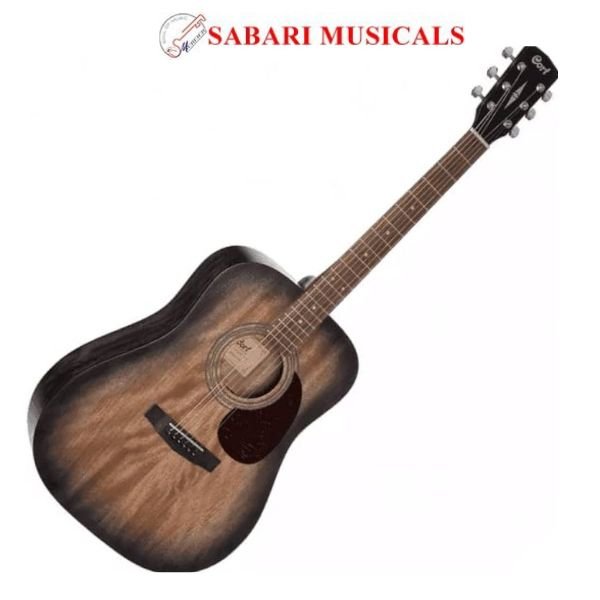 Cort Earth 60M Open Pore Trans Black Acoustic Guitar