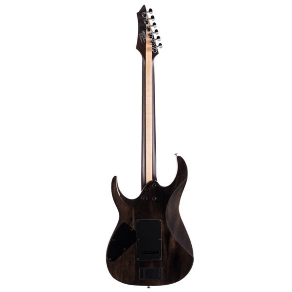 Cort 7 String Solid-Body Electric Guitar, Right, Lava Burst /Polar Ice Burst with Bag - Image 5