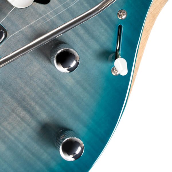 Cort 7 String Solid-Body Electric Guitar, Right, Lava Burst /Polar Ice Burst with Bag - Image 10