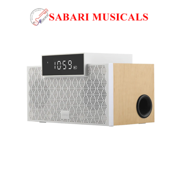 Edifier MP260 Wireless Speaker, Portable Bluetooth 5.0, Multi-Functional, Clock, Alarm, LED Display, USB Memory, TF Card, WHITE