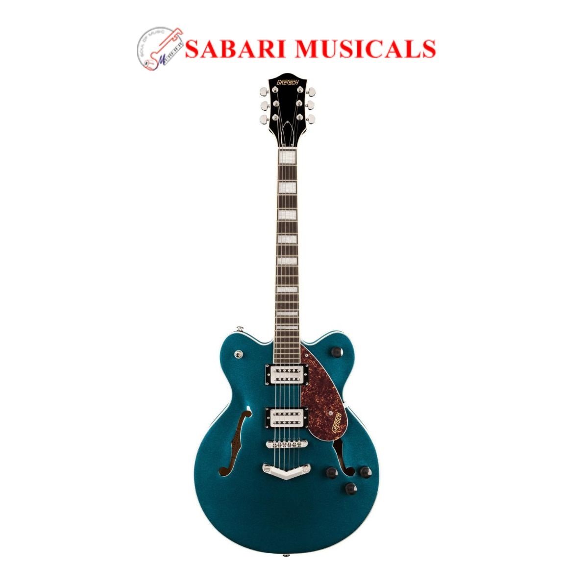 Gretsch G2622 Streamliner Center Block Double-Cut V-Stoptail Electric Guitar, Midnight Sapphire