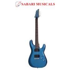 Schecter C-6 Deluxe SMLB Solid-Body Electric Guitar With Bag - Satin Metallic Light Blue