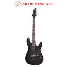Schecter C-7 DELUXE -Satin Black 7-String Solid-Body Electric Guitar, Satin Black - SBK