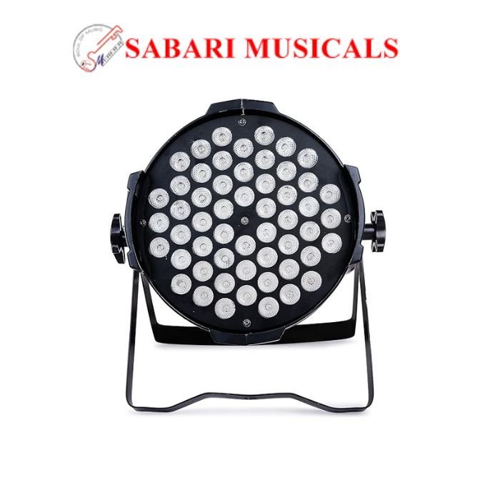 MPROW Mpc011 Corded Electric Dj Led Par Stage Light With 3W X 54 Rgb (3 In 1) Led For Dj Disco Party, Home Party, Wedding, Festivals, Live Shows And Stage Lighting, Black