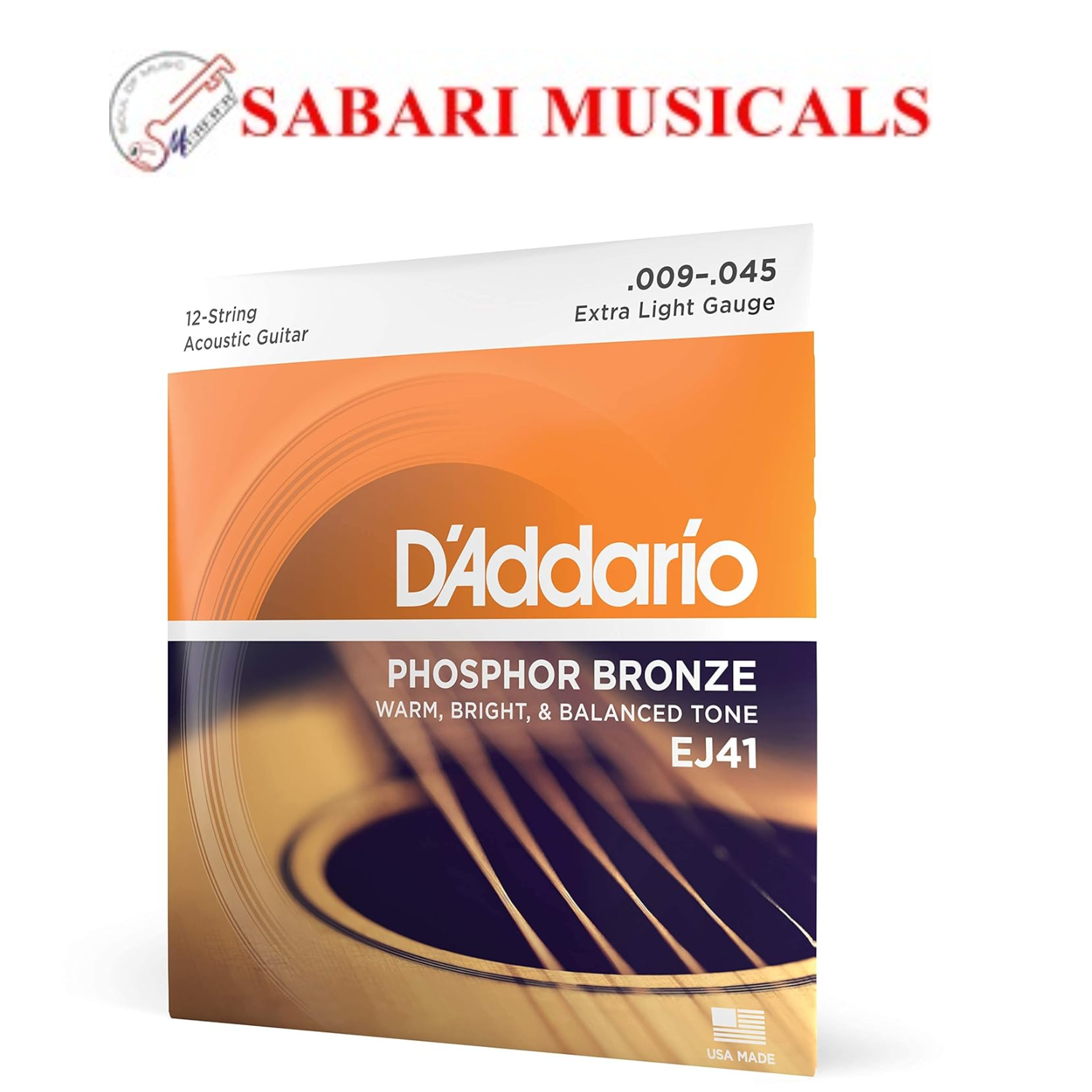 D'ADDARIO Acoustic EJ41 Guitar String (12 Strings)