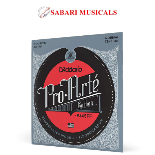 D'Addario, Classical Guitar Strings, Pro Arte, Dynacore, Carbon, Normal -Set EJ45FF