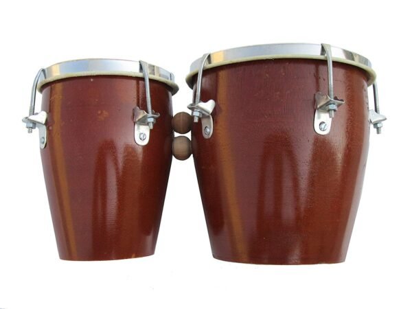Professional Two Piece Hand Made Wooden Bango Drum - Image 2