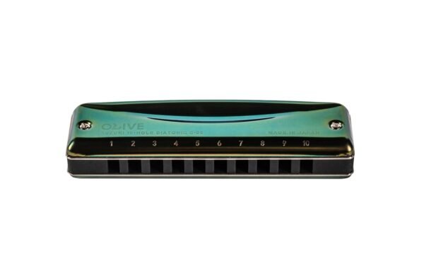 Suzuki C-20 Olive 10-Hole C Key Diatonic Harmonica - Image 2