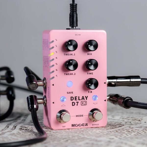 Mooer D7 Delay X2 Dual Footswitch Stereo Delay Pedal - Image 2