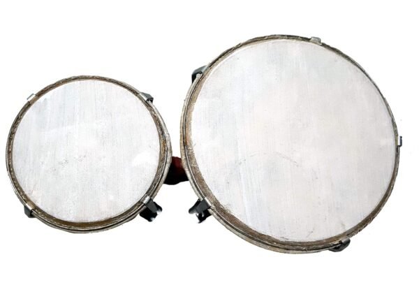 Professional Two Piece Hand Made Wooden Bango Drum - Image 4