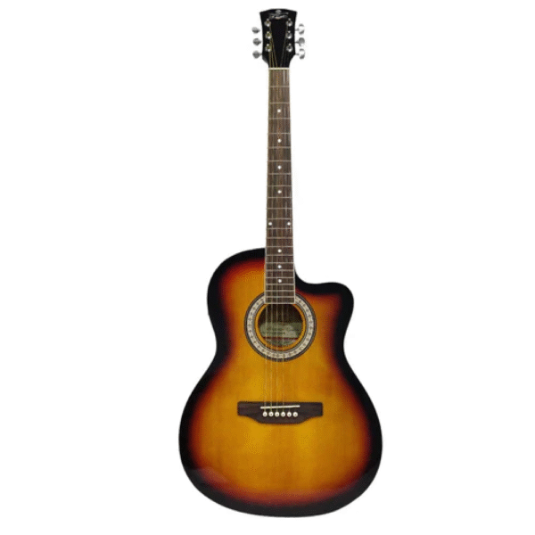 Pluto Acoustic Guitar 201 series Medium with Cutaway PA39C-201 - Image 6