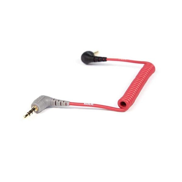 Rode SC7 3.5mm TRS to TRSS Patch Cable For Tablet, Smartphone (Red, Black, Grey)